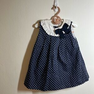 Sardon Spanish Dress Blue Polkadots